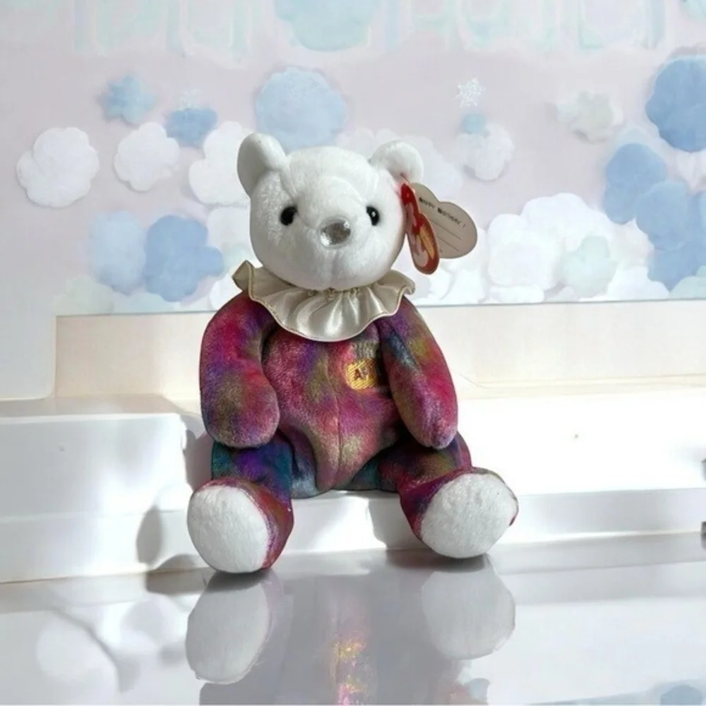 TY Beanie Baby 2001 April Birthday Bear 9